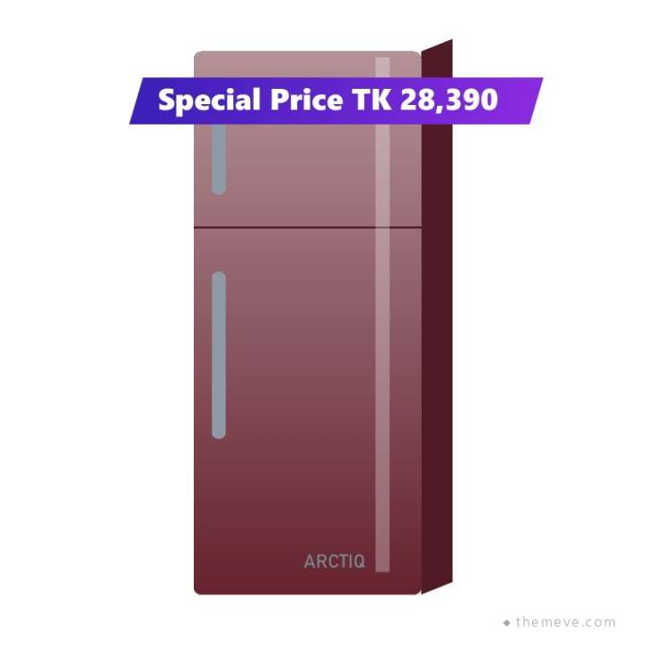 Arctiq 238L Glass Door Refrigerator (RG-238)